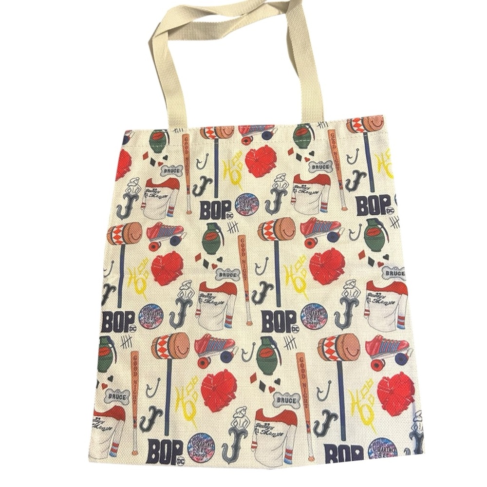 Birds of‎ Prey Harley Quinn DC Comics Print Canvas Reusable Tote Bag